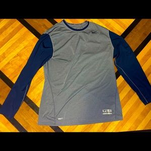 MLB Authentic Nike-fit Longsleeve Navy and Grey🔵⚪️